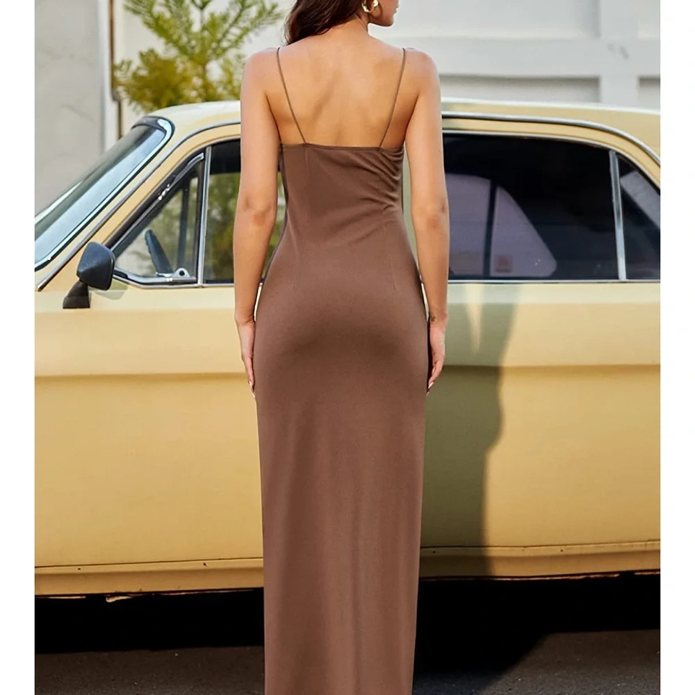 Casual Maxi 🍁 Dress for Women Split Sexy Cocktail Dress
